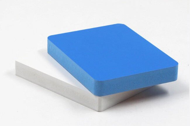 Blue PVC foam board sheet edited